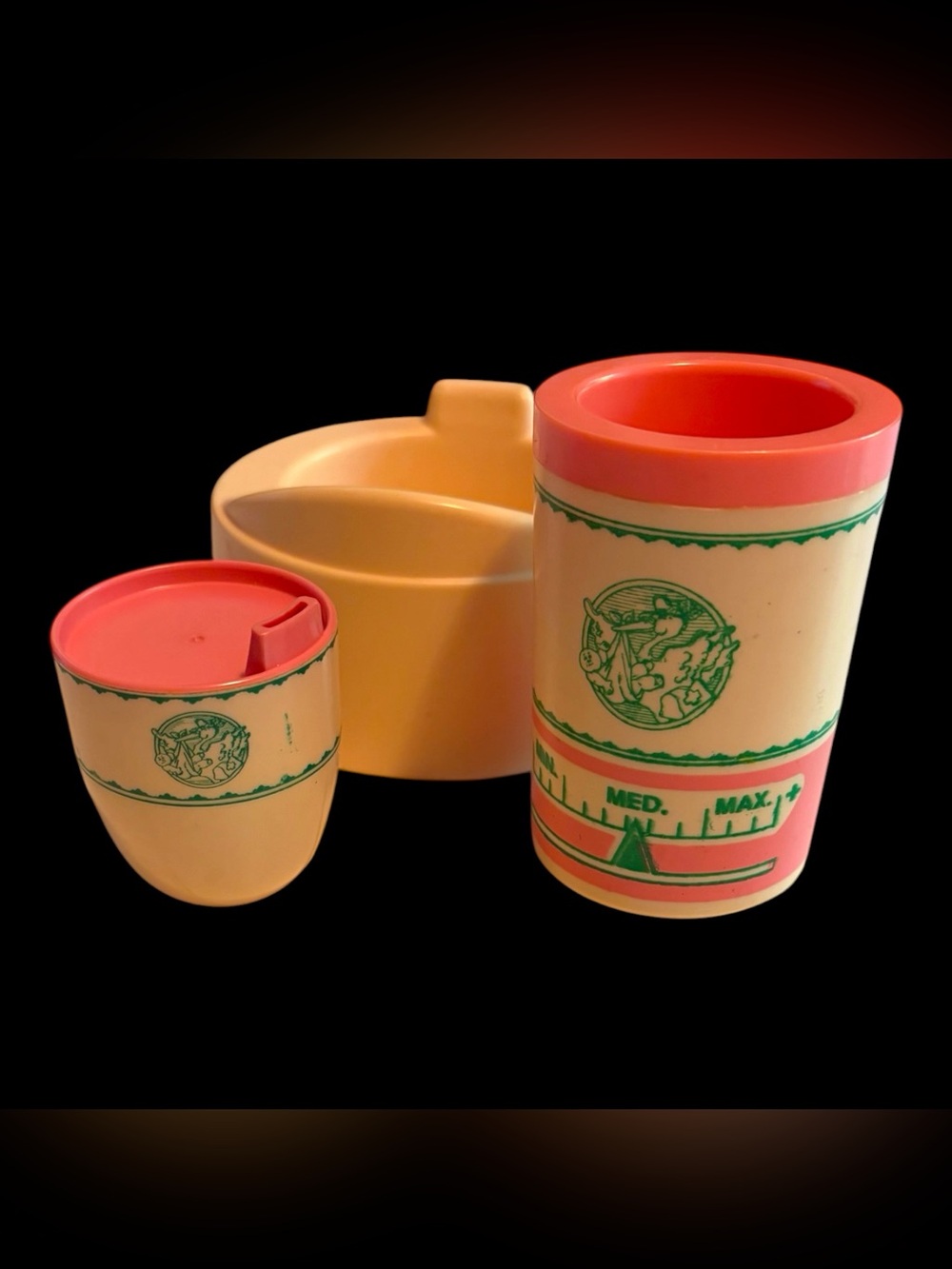 Vintage 1983 Cabbage Patch Kids Doll Accessories Lot Sippy Cup Potty Warmer CPK